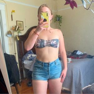 Roxy Strapless Swim Top